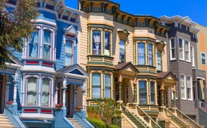 Close up of San Francisco townhomes, representing our San Francisco medical leave lawyer.